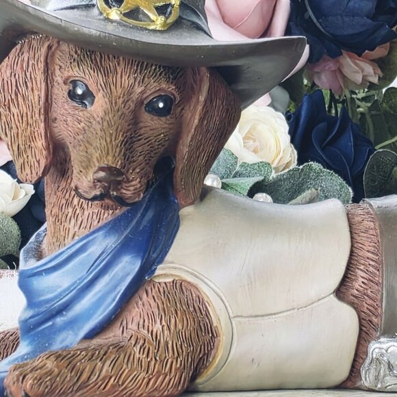 The Hamilton Collection Dachshund Spurs N Fur Bone a Fide Rebel Cowboy Figurine - Picture 4 of 11